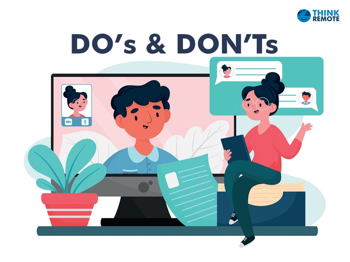 remote job interview do's and don'ts