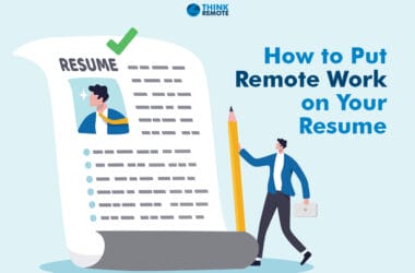 how to add remote work experience in your resume