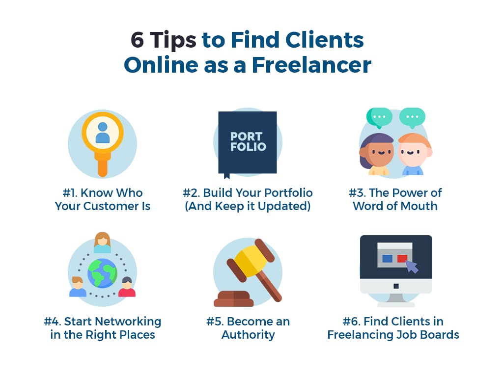 Tips to find clients online as a freelancer
