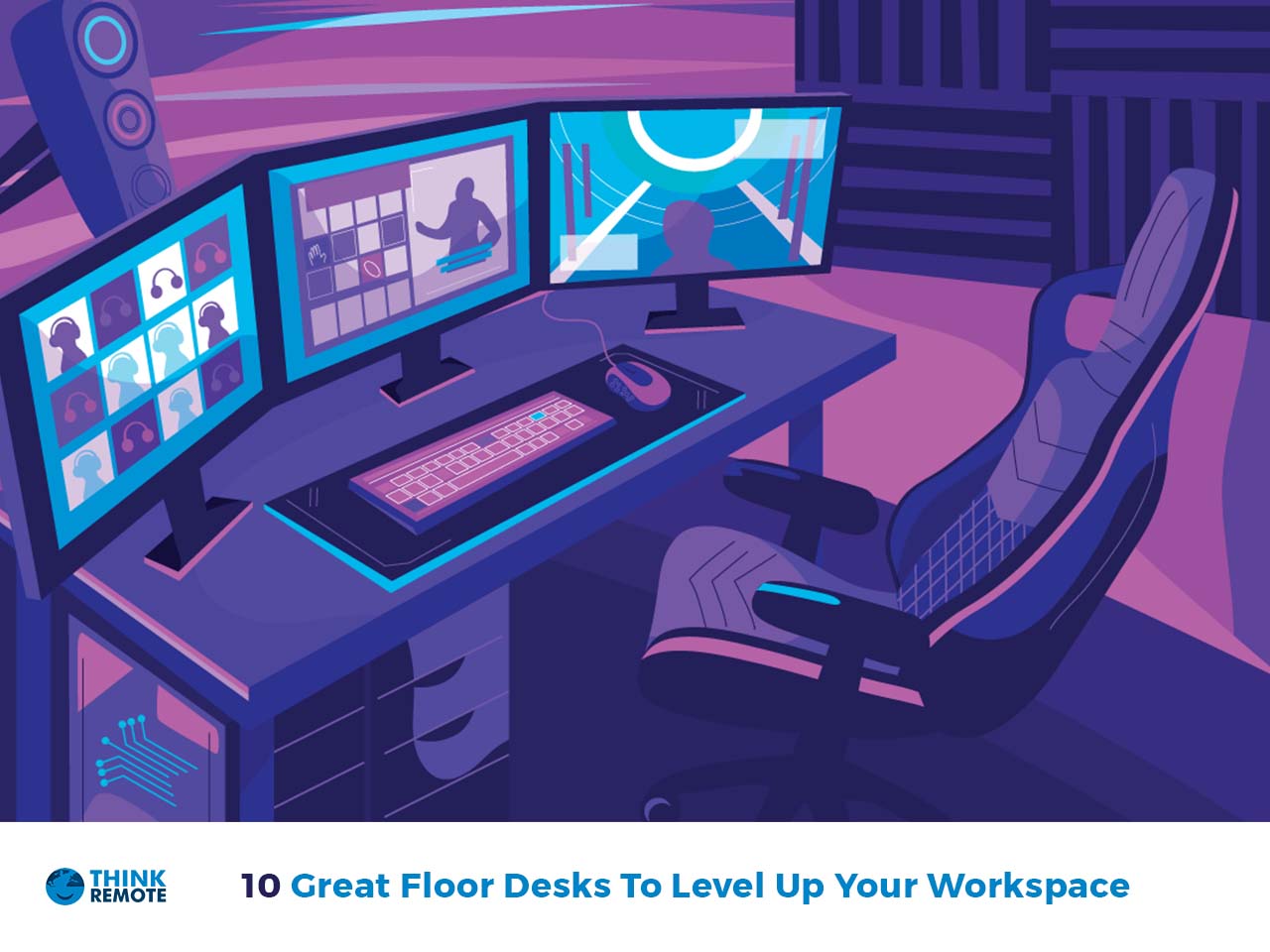 floor level desk