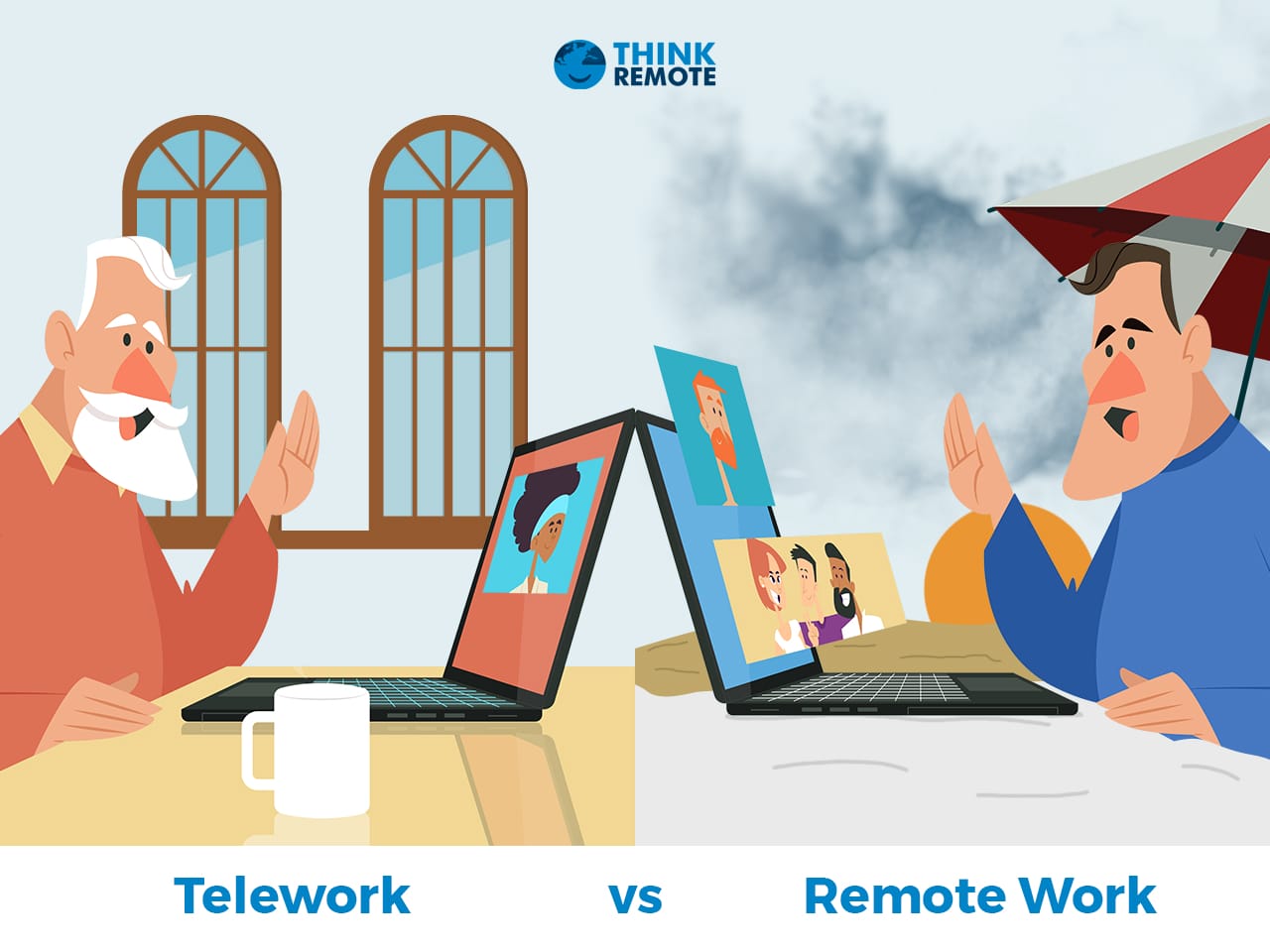 Telework vs Remote Work What’s the Difference? ThinkRemote