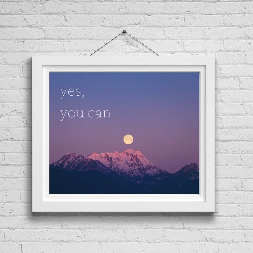 Yes, you can 