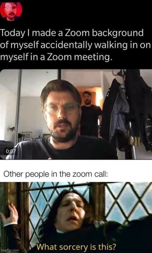 Zoom background meme