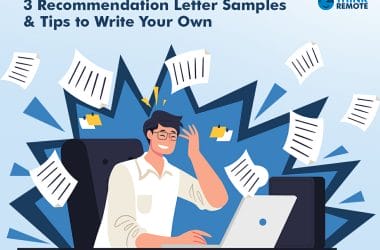 write a recommendation letter
