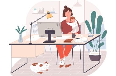 work from home with a newborn