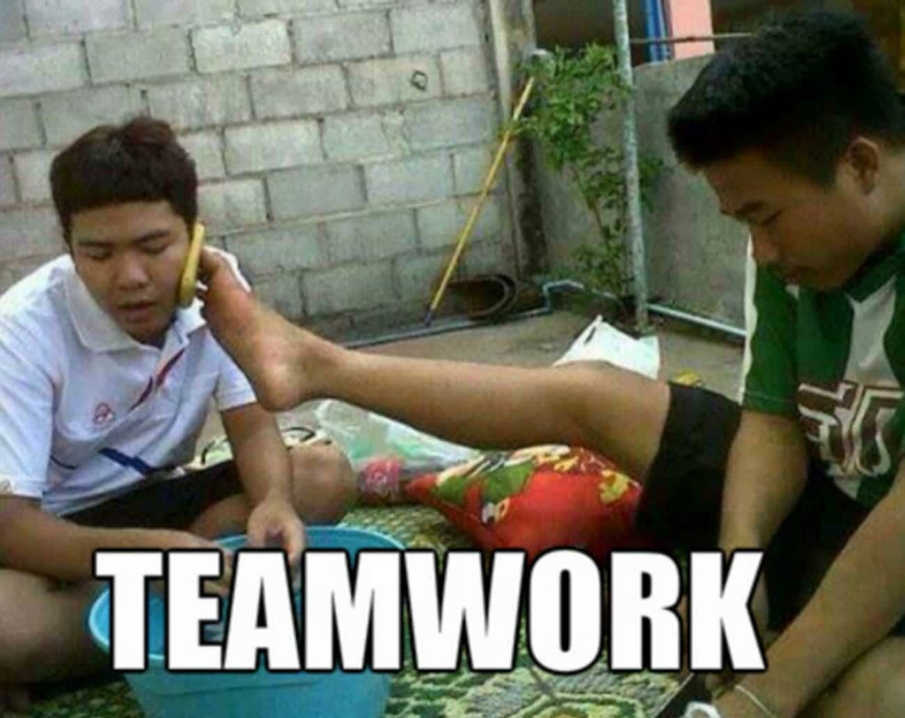 Teamwork meme