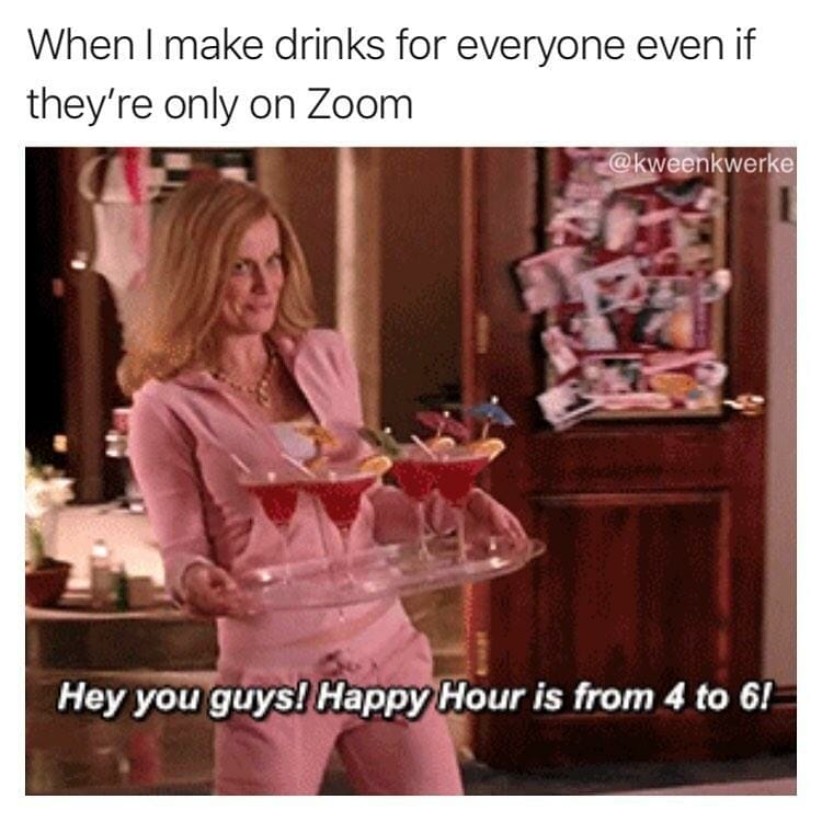 Zoom happy hour