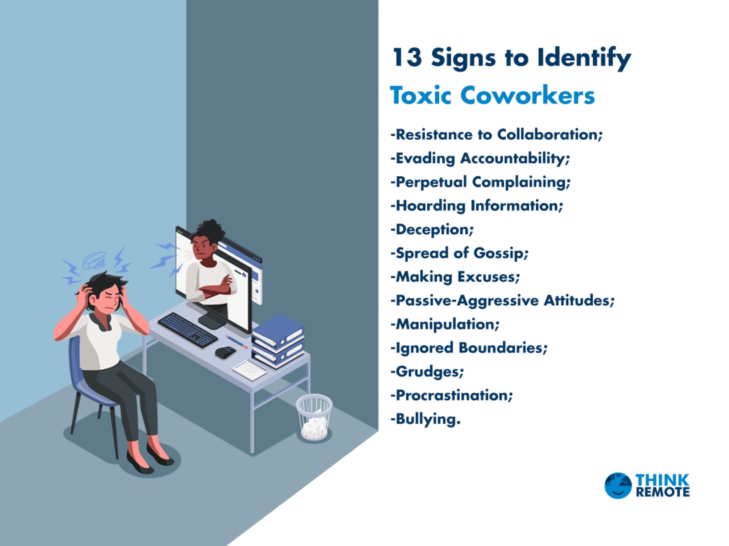 How To Deal with Toxic Coworkers When You Work From Home - ThinkRemote